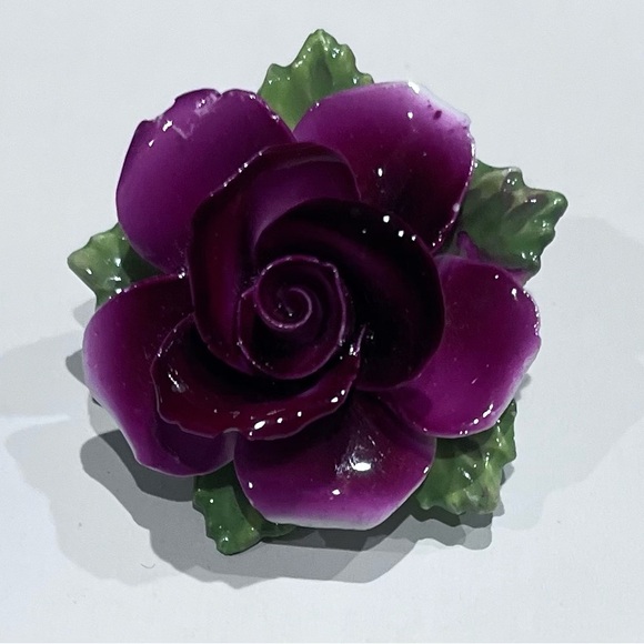 thor Accessories - Vintage Rose Pin Thorley Bone China Made In England